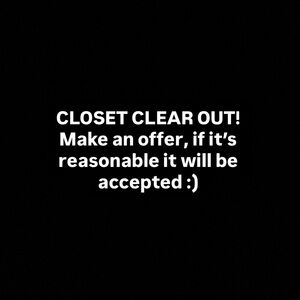 Closet Clear Out!